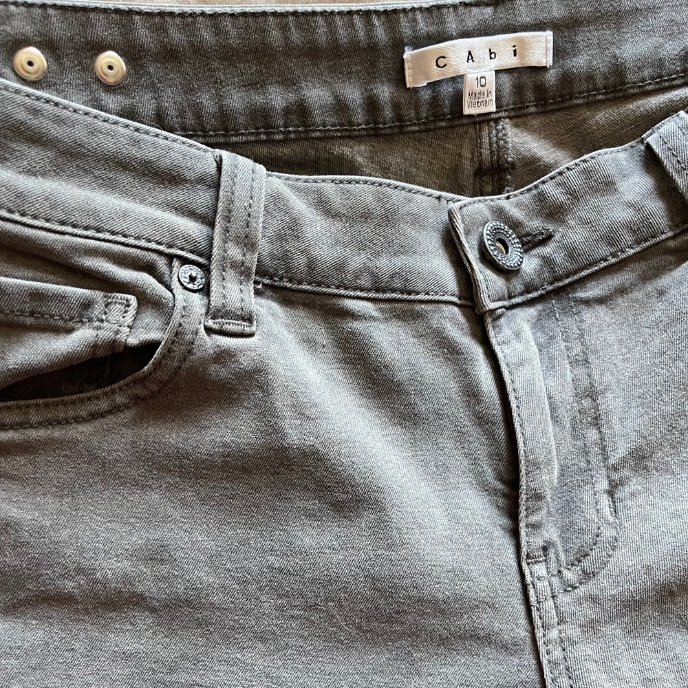 Cabi Denim Gray Skinny Jeans Womens Size 10